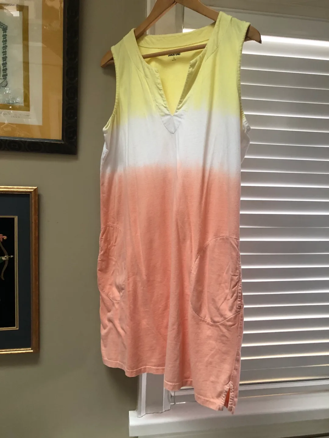 3 X Lands' End sleeveless dress with pockets image indicator(4)