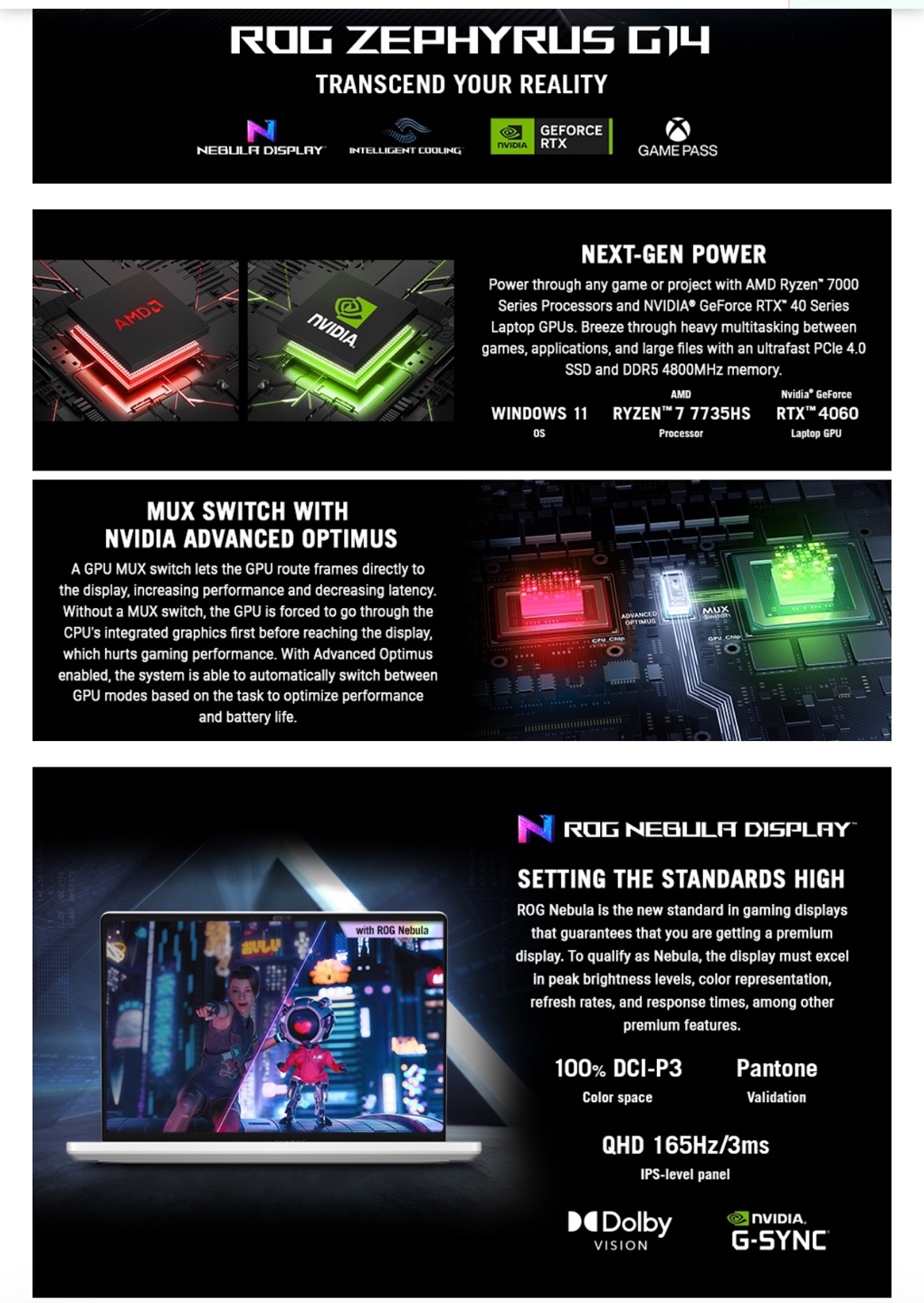 ASUS ROG Zephyrus G4402N Anime Matrix Laptop - photo 3
