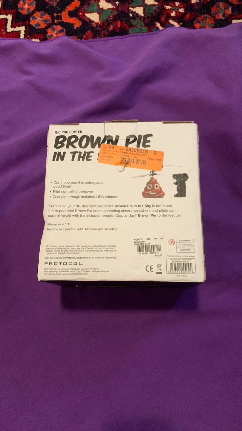 New Brown Pie in the Sky R/C Poo Copter image indicator(2)