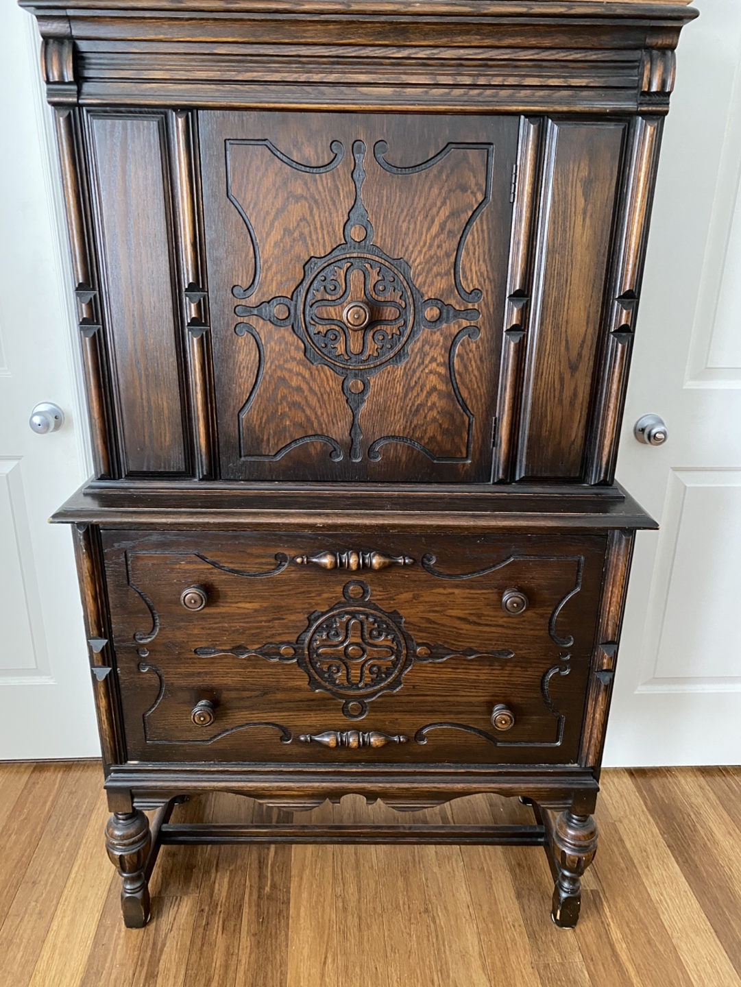 Vintage Wooden Storage Cabinet