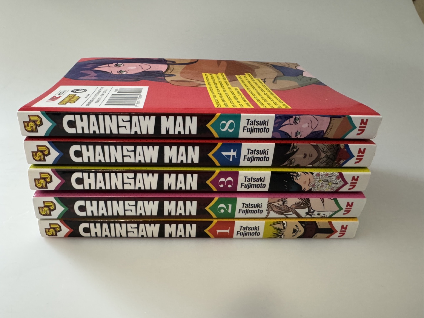 Chainsaw Man Volumes 1-4 + 8 Manga Set