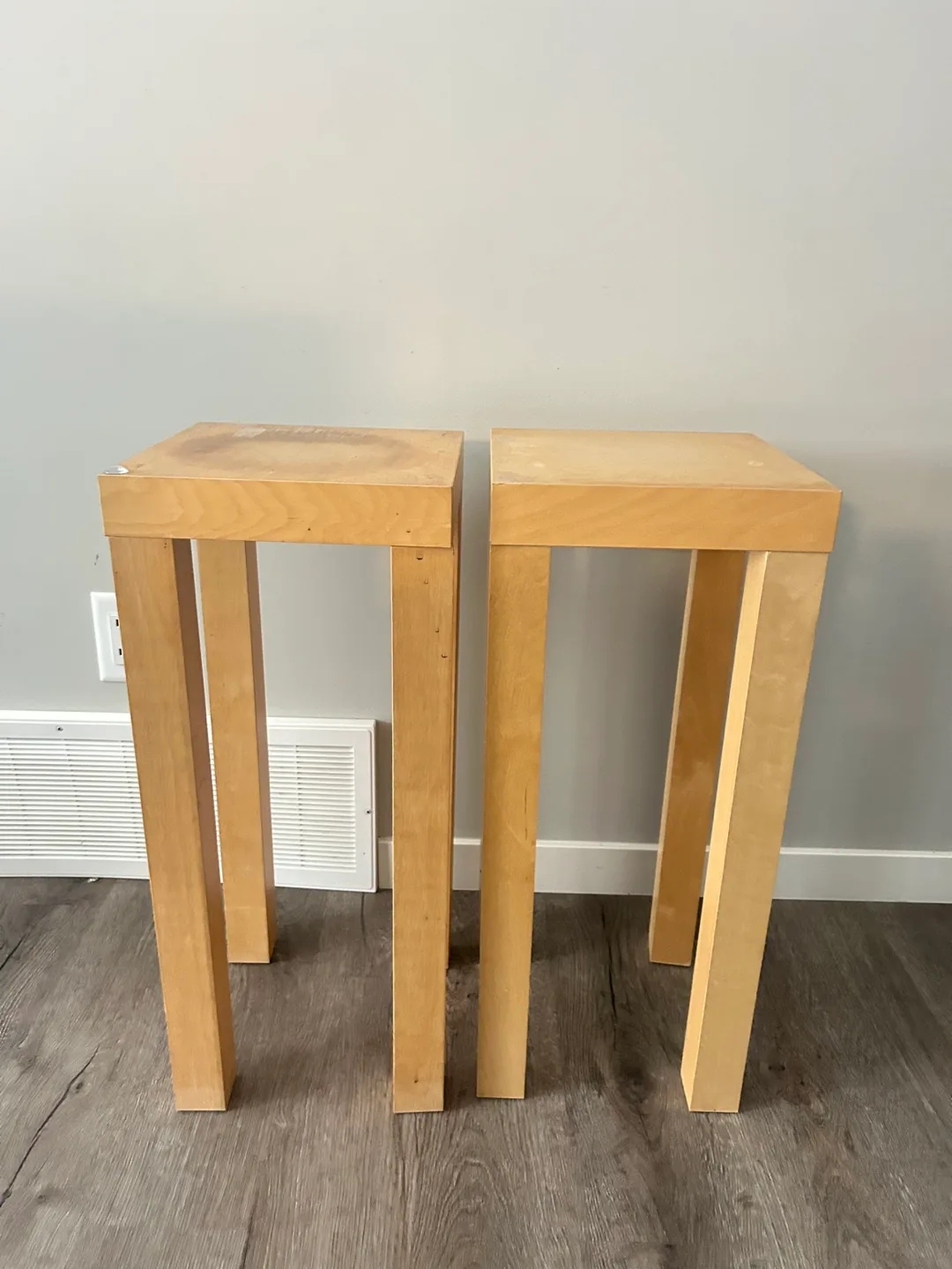 Pair of Light Wood Plant Stand thumbnail