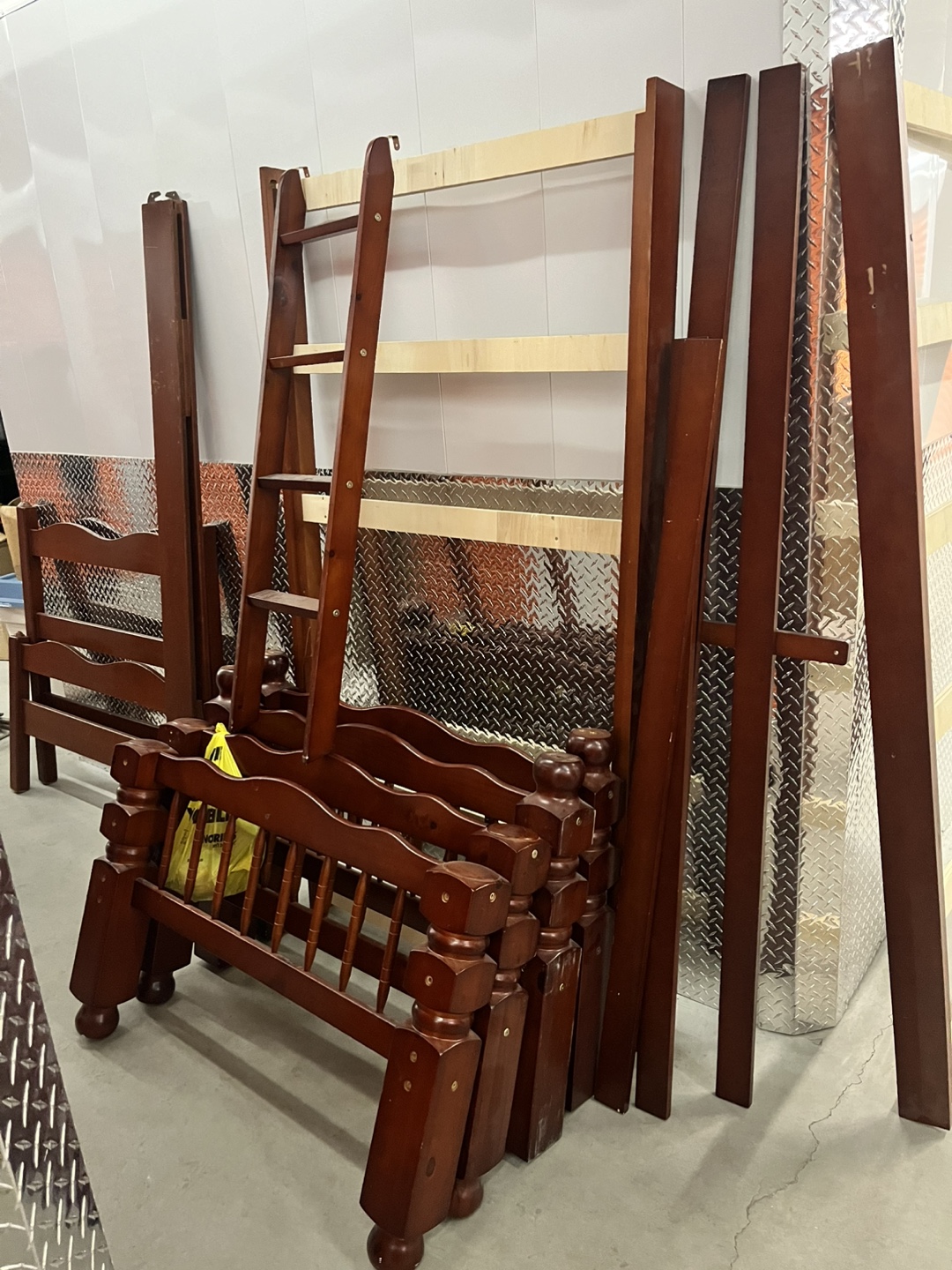 Disassembled Wooden Twin-Over-Twin Bunk Bed - photo 2
