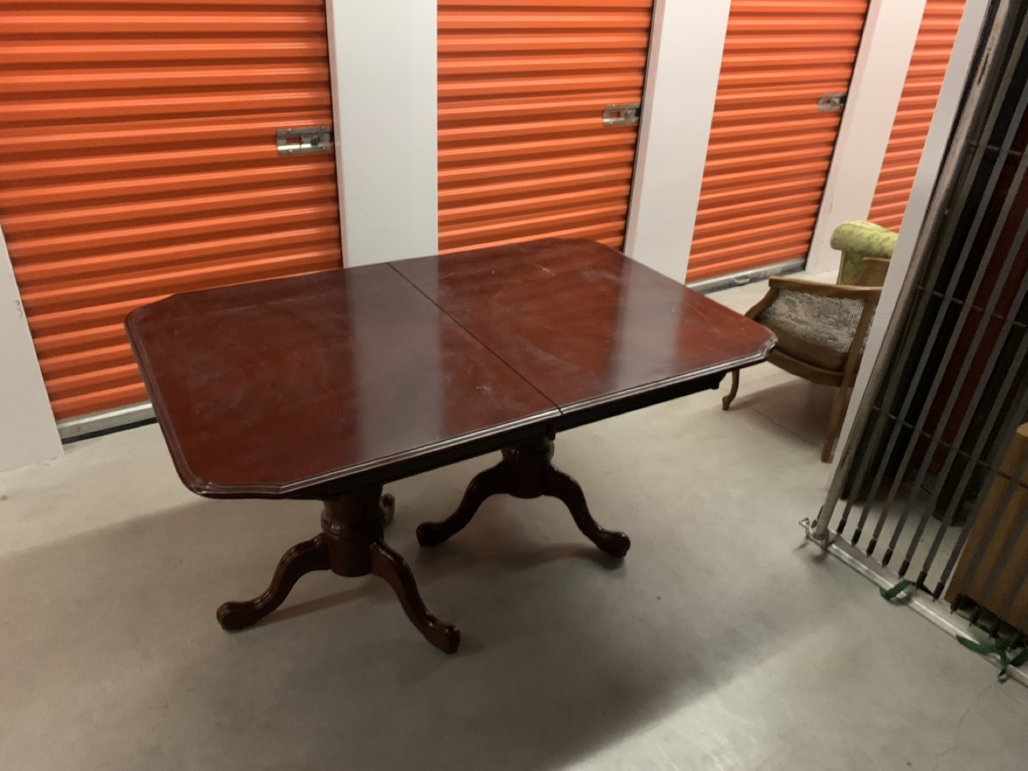Dark Wood Extendable Dining Table