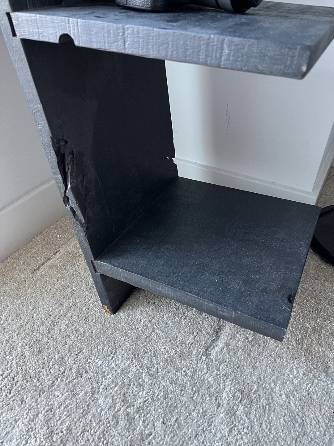 Black leaning ladder shelf - photo 3