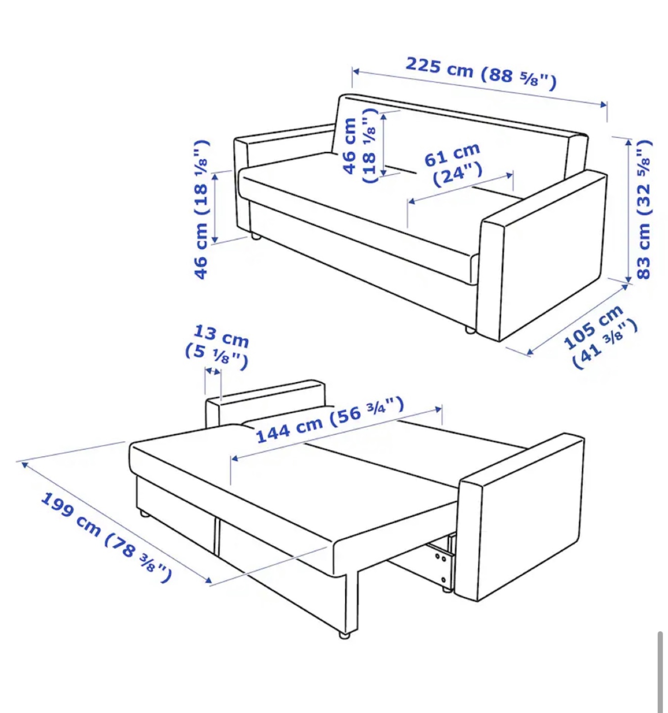 IKEA FRIHETEN Sofa Bed - Dark Grey - photo 5