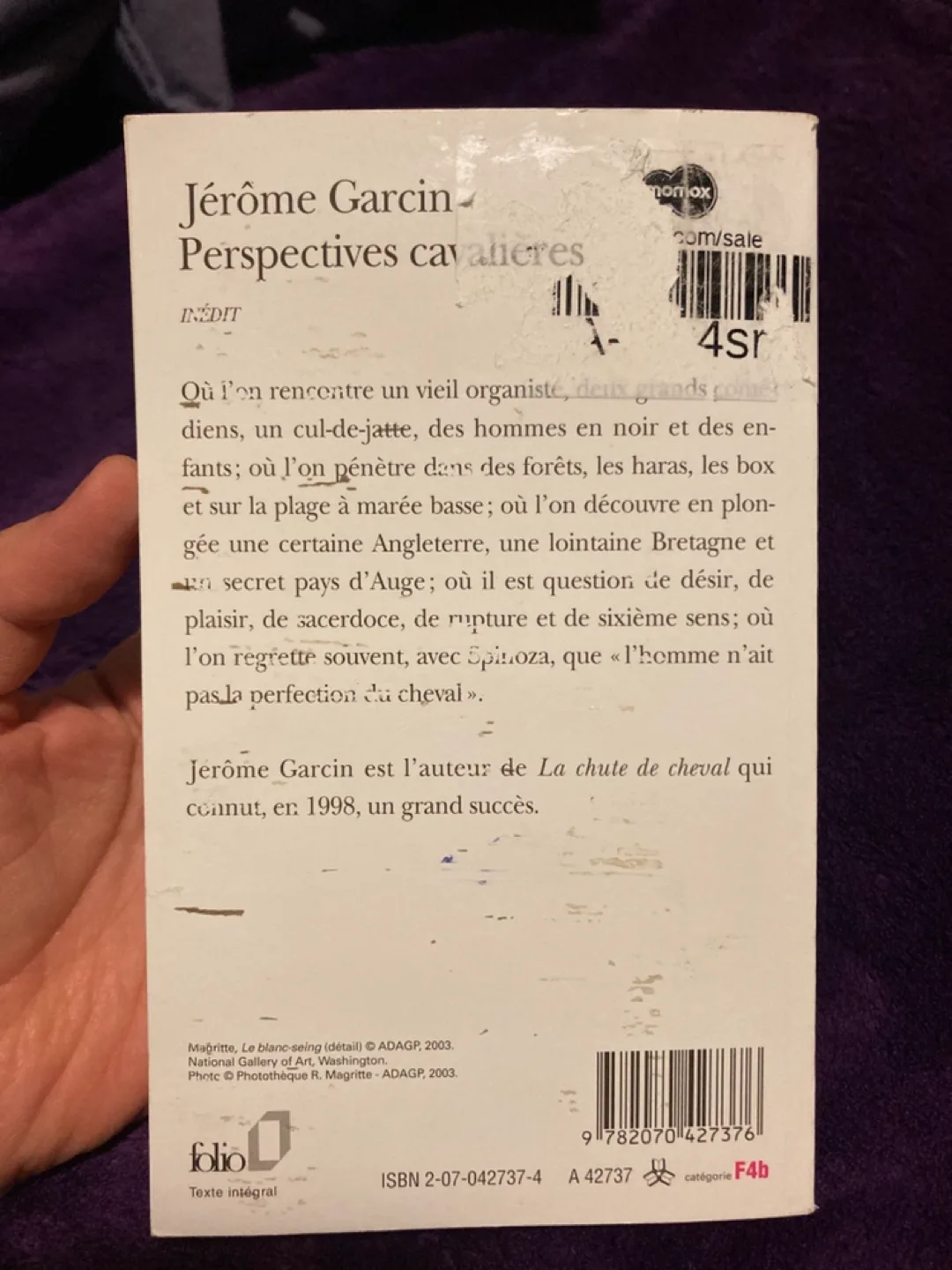 Jérôme Garcin - Perspectives cavalières - Folio Inédit image indicator(2)