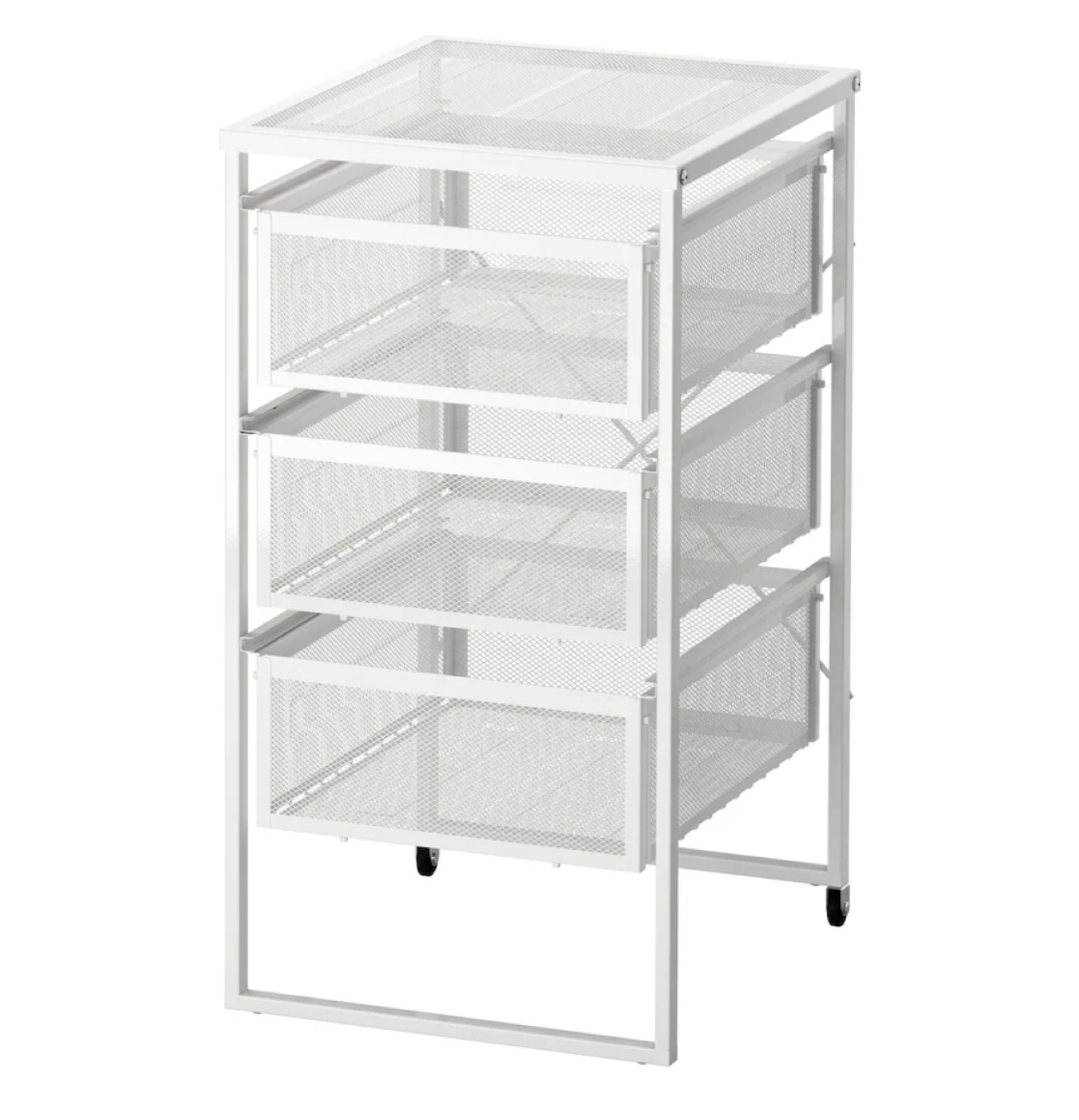 IKEA LENNART Drawer unit, White Metal 3-Drawer Organizer
