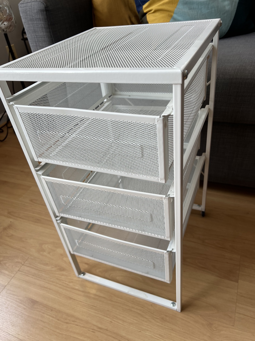 IKEA LENNART Drawer unit, White Metal 3-Drawer Organizer - photo 3
