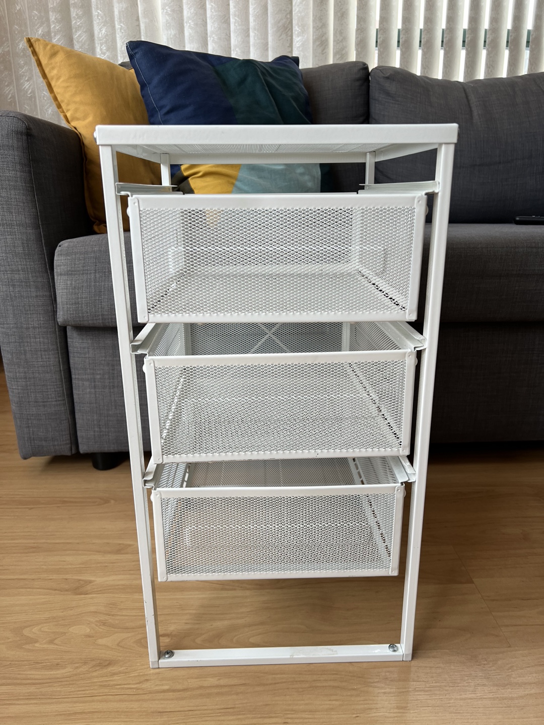 IKEA LENNART Drawer unit, White Metal 3-Drawer Organizer - photo 2