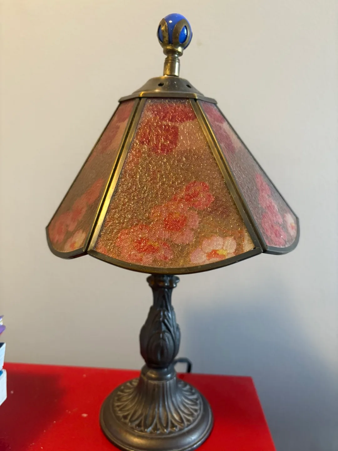 Vintage Floral Table Lamp image indicator(2)
