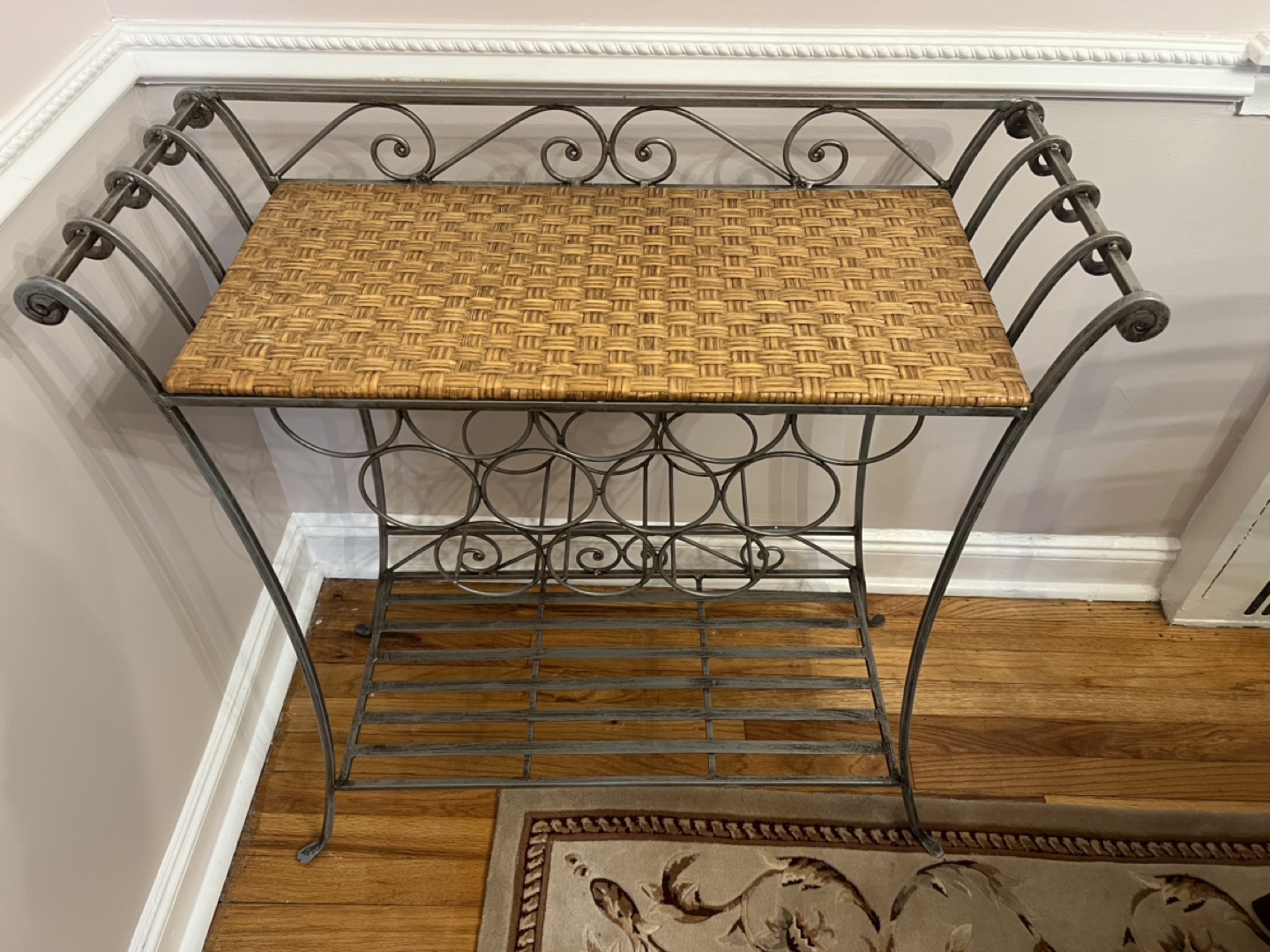 Wrought Iron Wine Rack Table