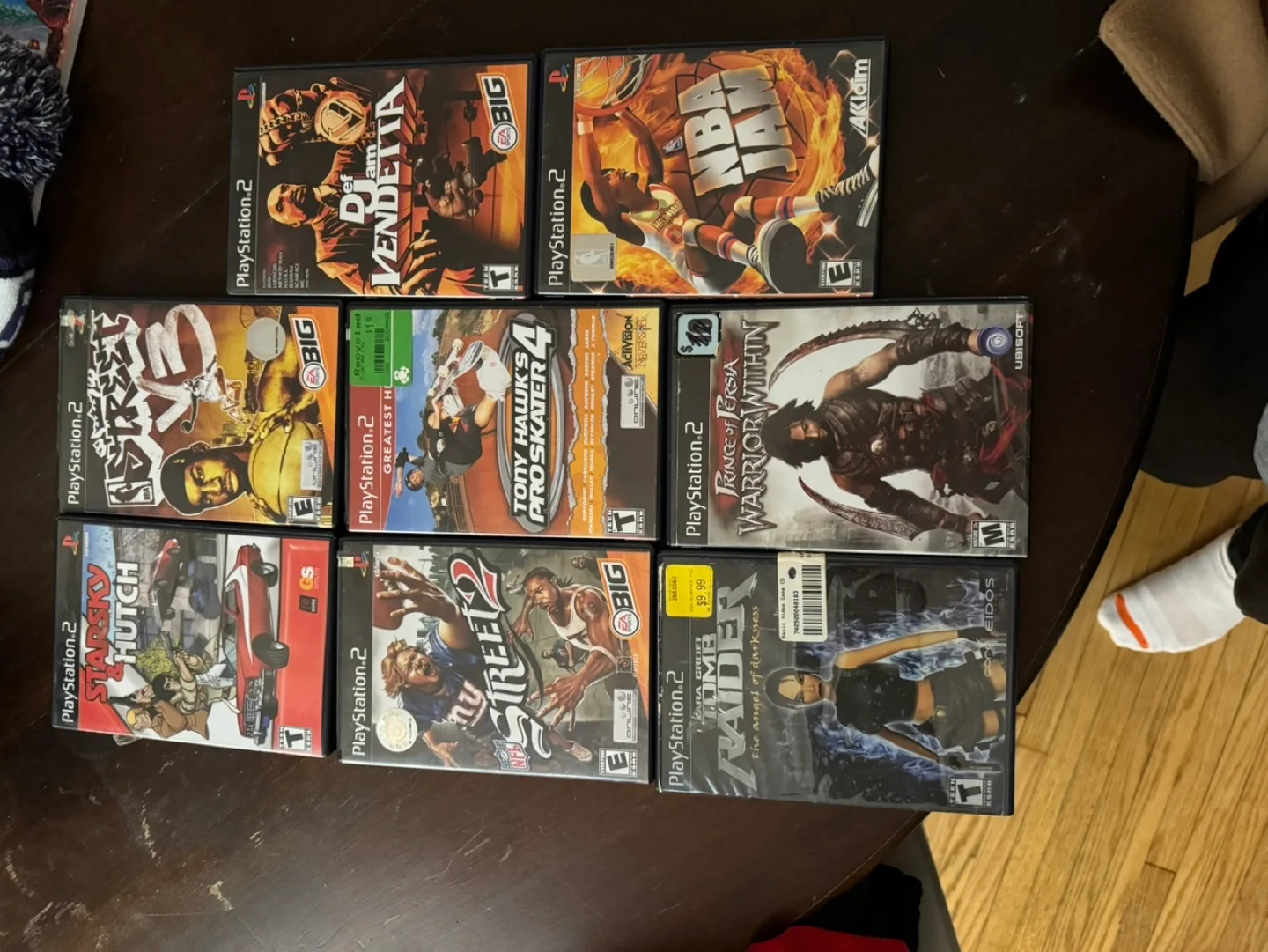 PlayStation 2 Console with Games and Controllers