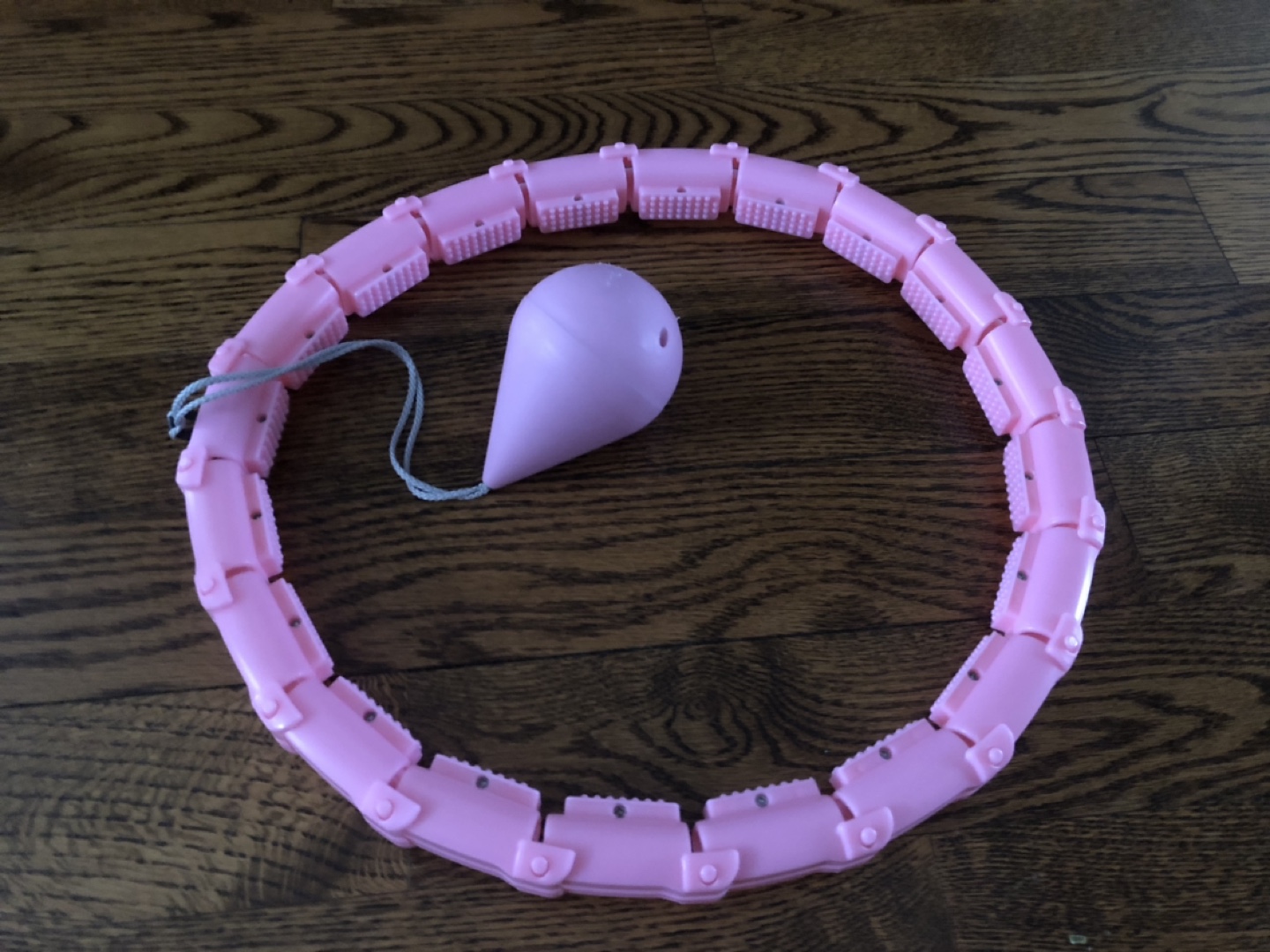 Pink Hula Hoop with Weighted Ball