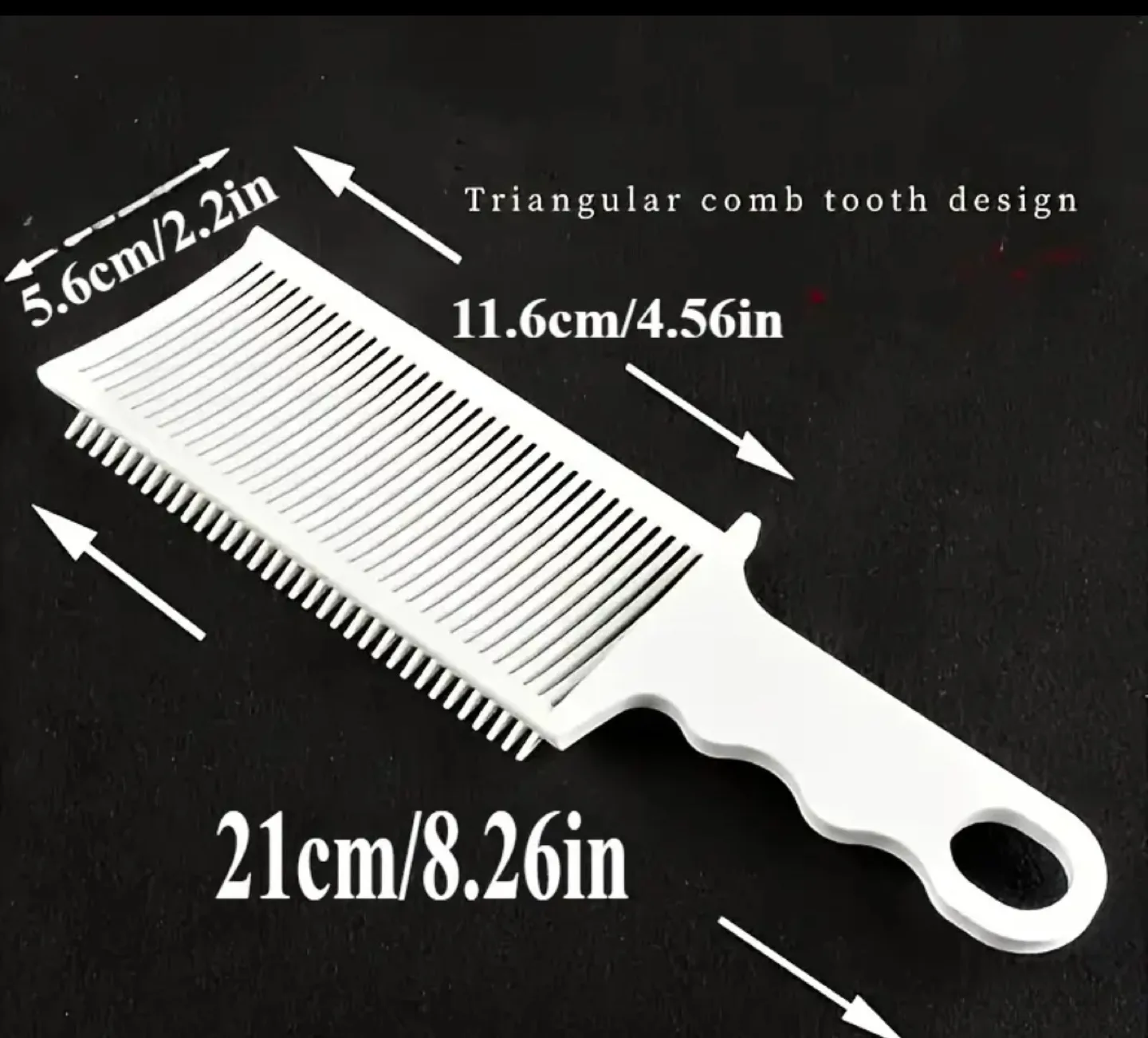 White Plastic Hair Cutting Comb image indicator(3)