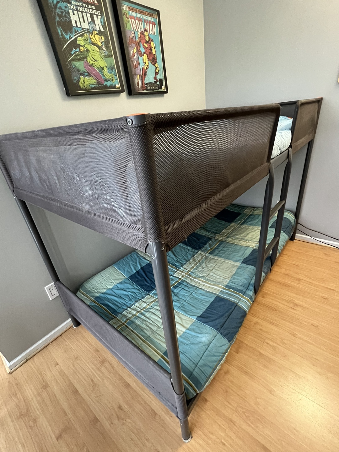 IKEA TUFFING Bunk bed frame, dark gray, Twin- - photo 4