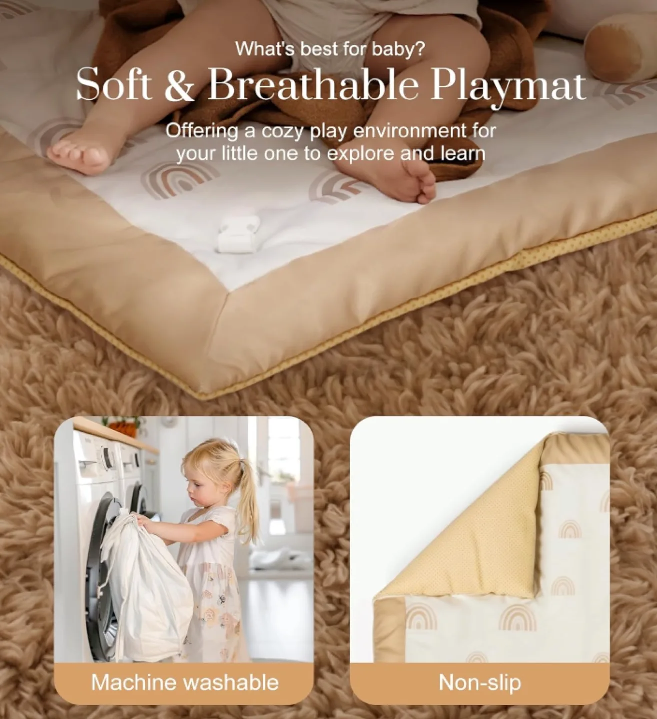 Baby washable Playmat with toys image indicator(3)