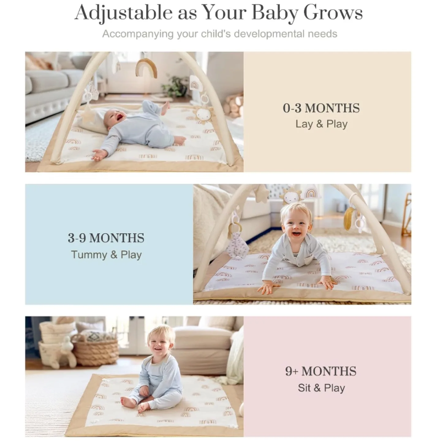 Baby washable Playmat with toys image indicator(4)