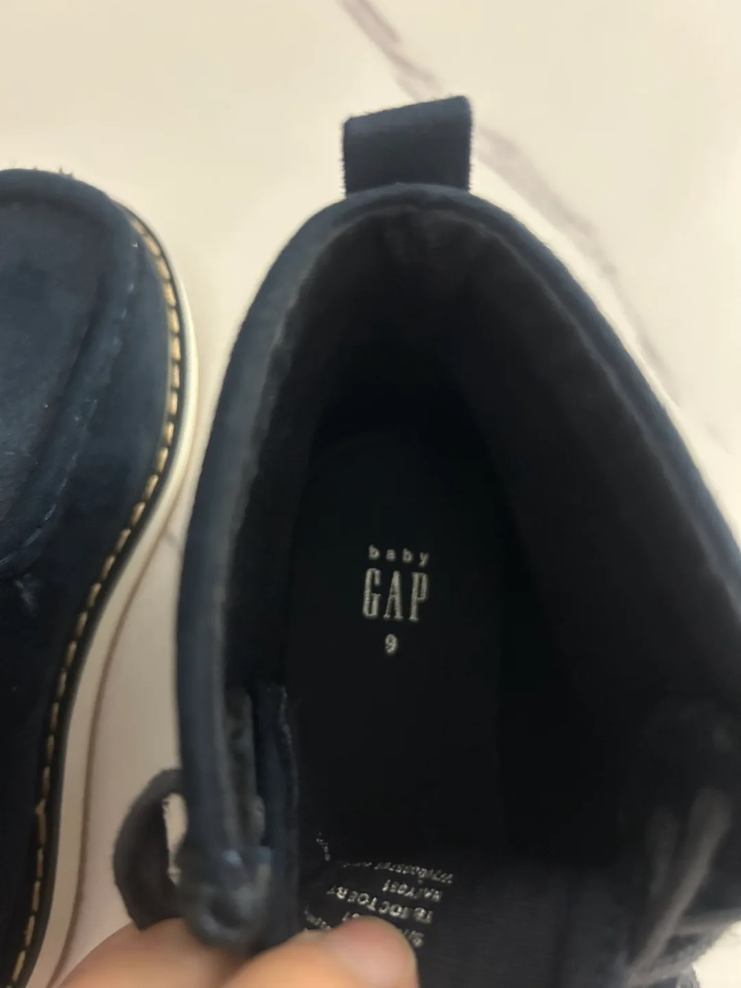[New] Baby Gap Size 9 Blue Suede Boots image indicator(4)