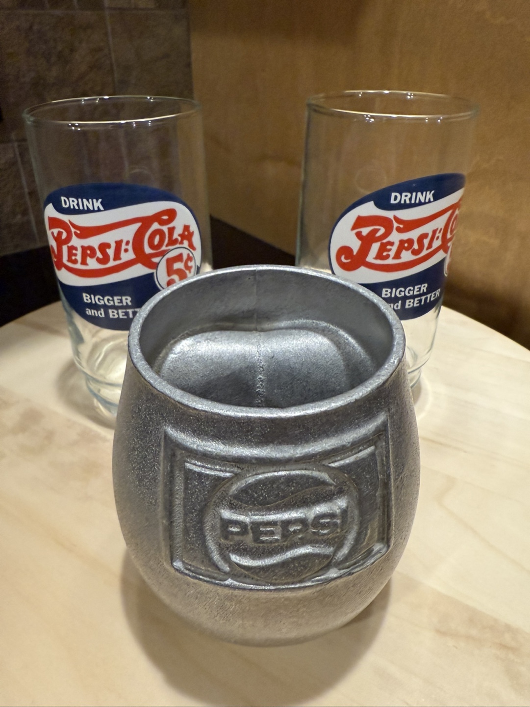 Vintage Pepsi-Cola Glasses
