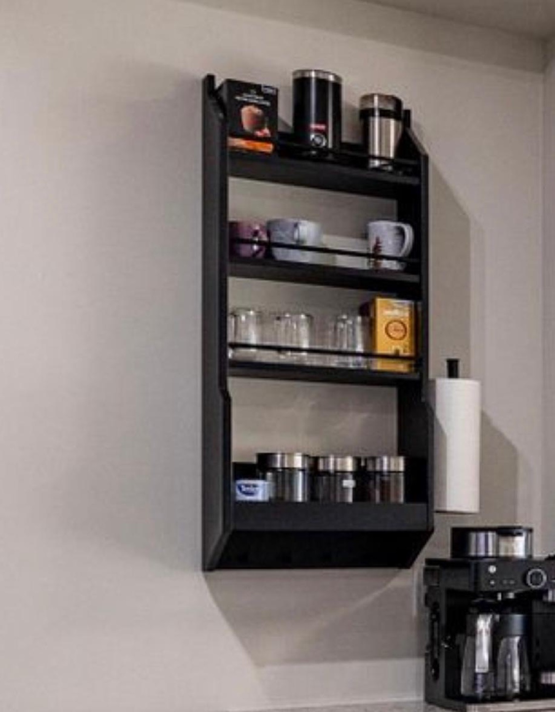 IKEA Black Wall-Mounted Spice Rack - photo 4