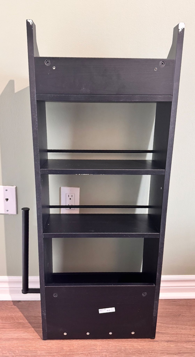 IKEA Black Wall-Mounted Spice Rack