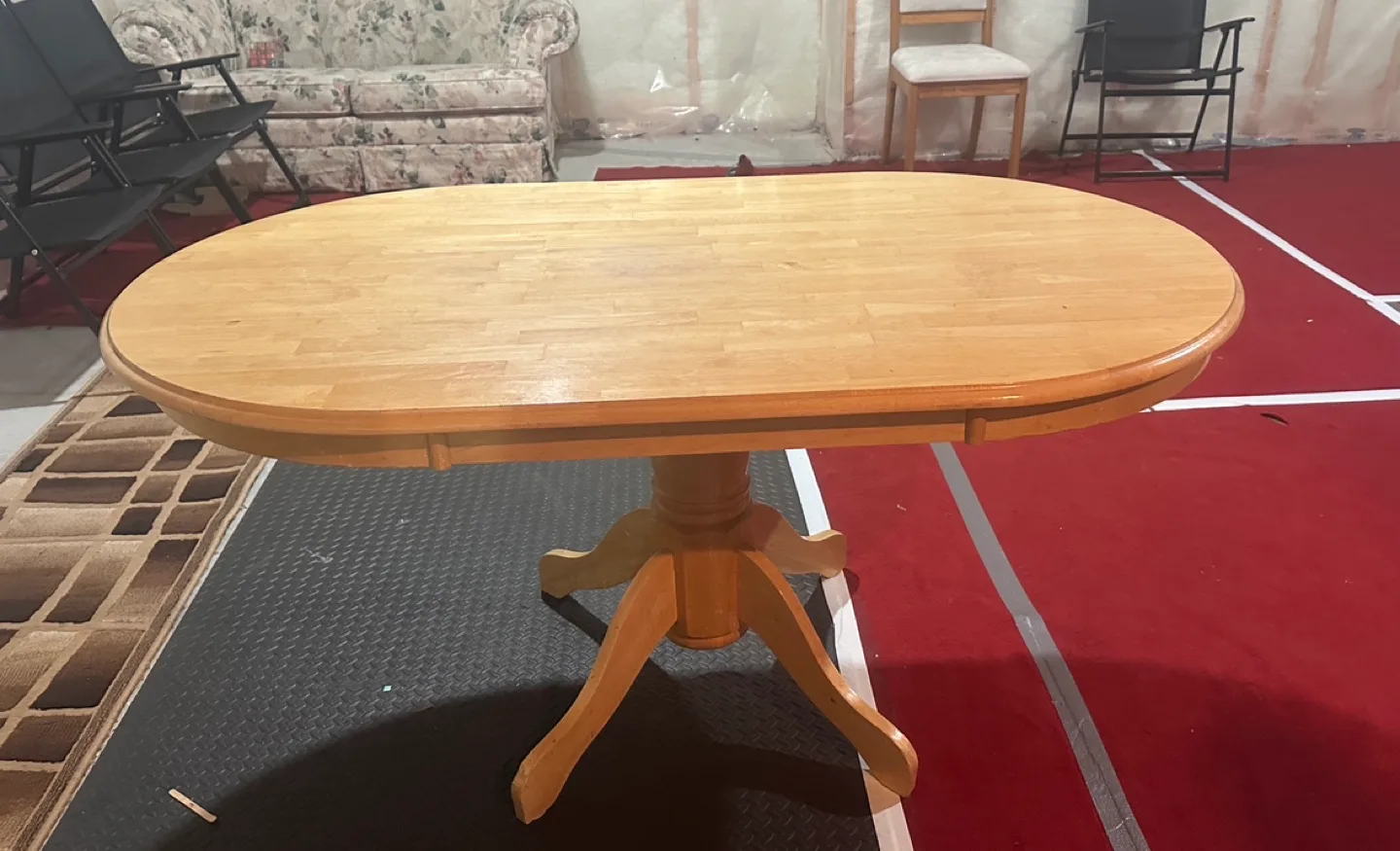 Oval Wood Dining Table image indicator(3)