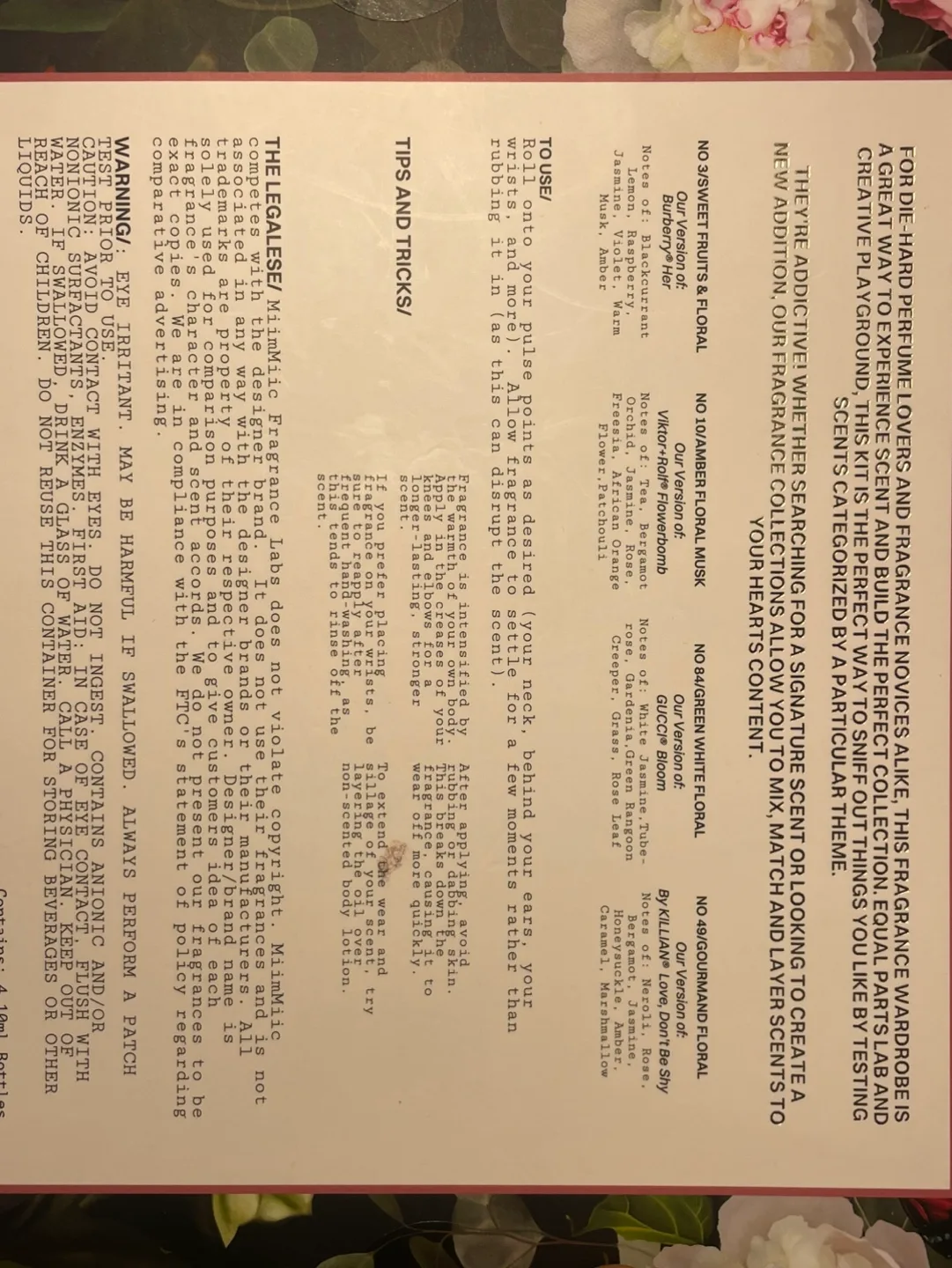 URGENT SELL - MIM:MIC 🌼🌺 Florals Fragrance 4 Roll-On 🍭Perfumes image indicator(3)