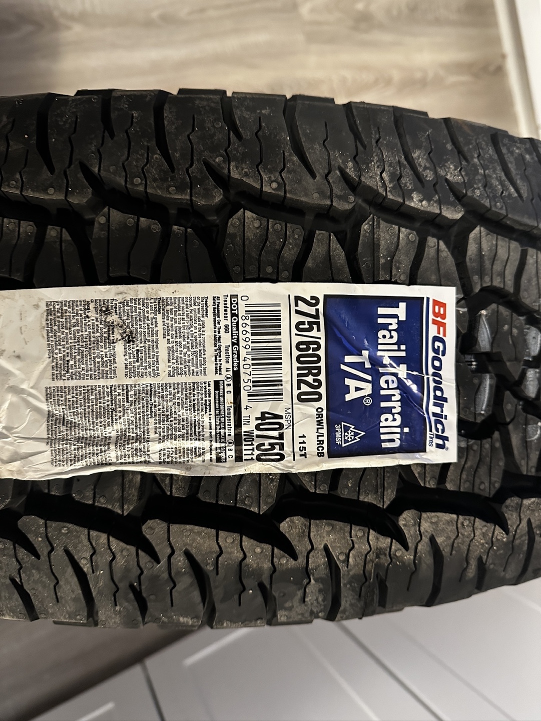 BFGoodrich Trail-Terrain T/A 275/60R20 Tire - photo 4