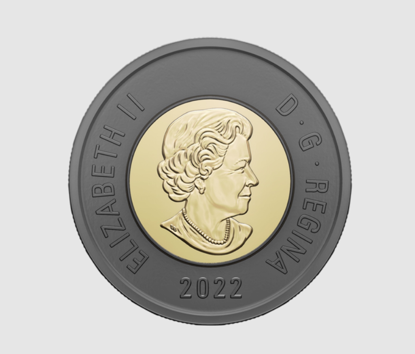 2022 $2 Canadian Black Outer Ring Coin - Queen Elizabeth II - photo 2