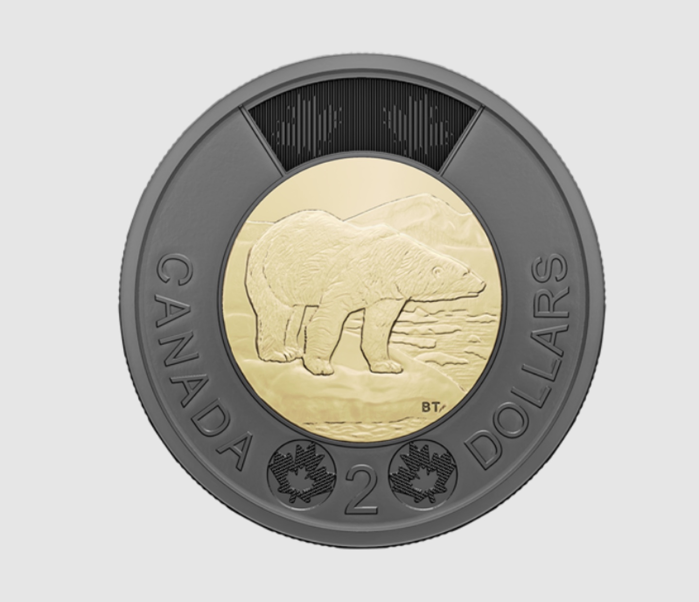 2022 $2 Canadian Black Outer Ring Coin - Queen Elizabeth II - photo 3