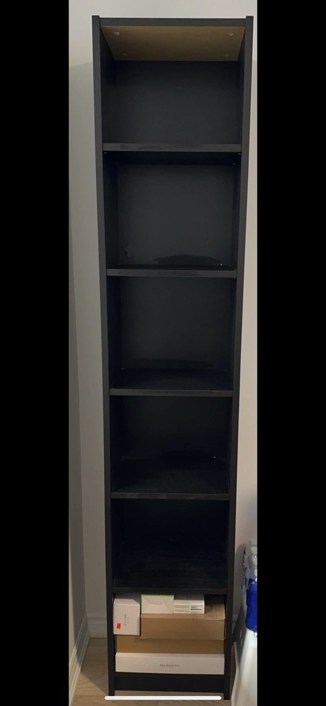 Tall Black Bookshelf