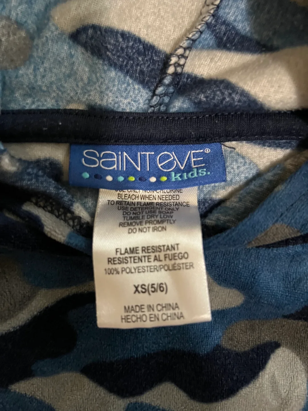 Saint Eve Kids Camo Hoodie and Joggers Set - Size XS (5/6) image indicator(2)