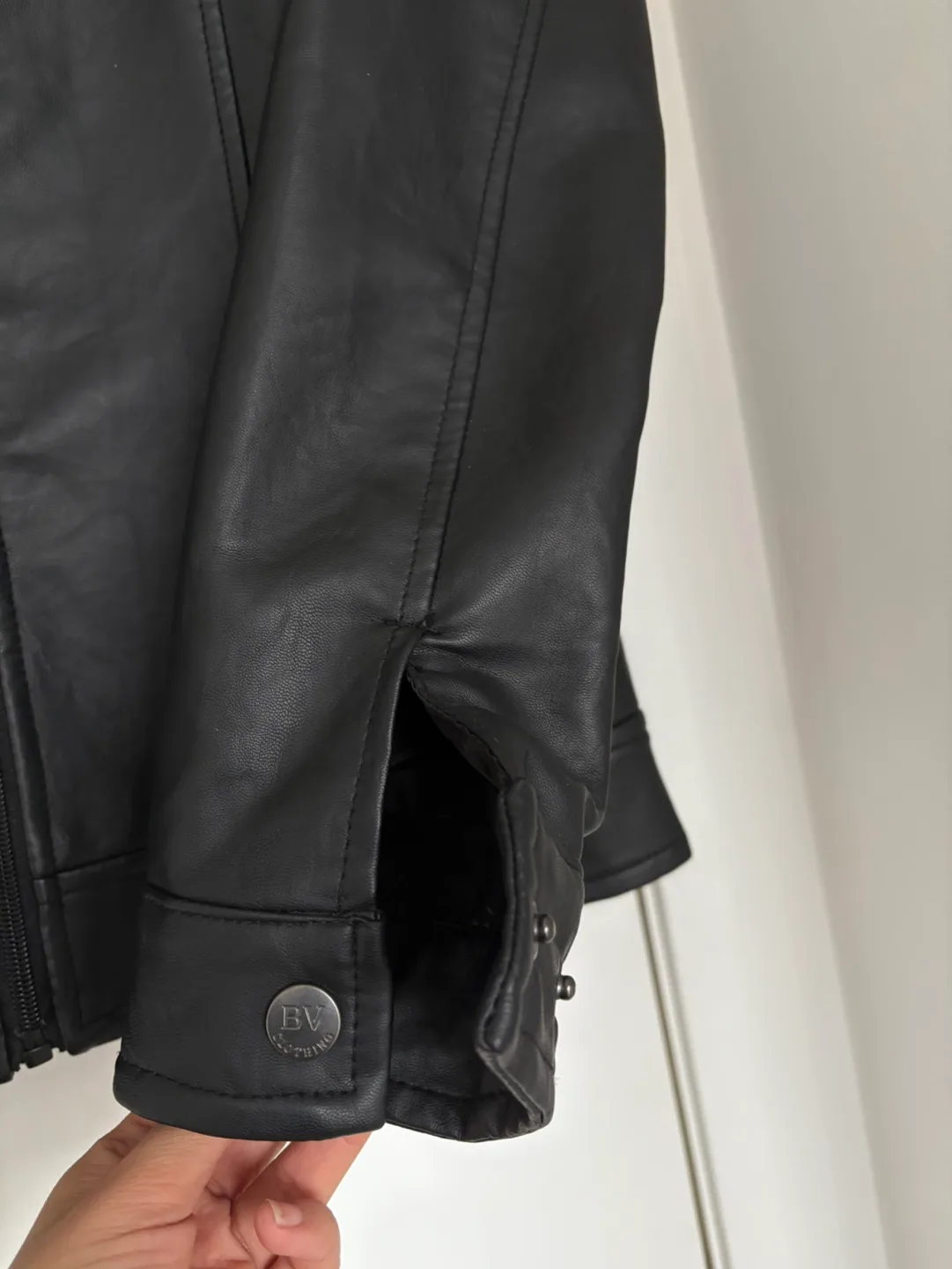 Black BV Gioielli Leather Jacket image indicator(5)