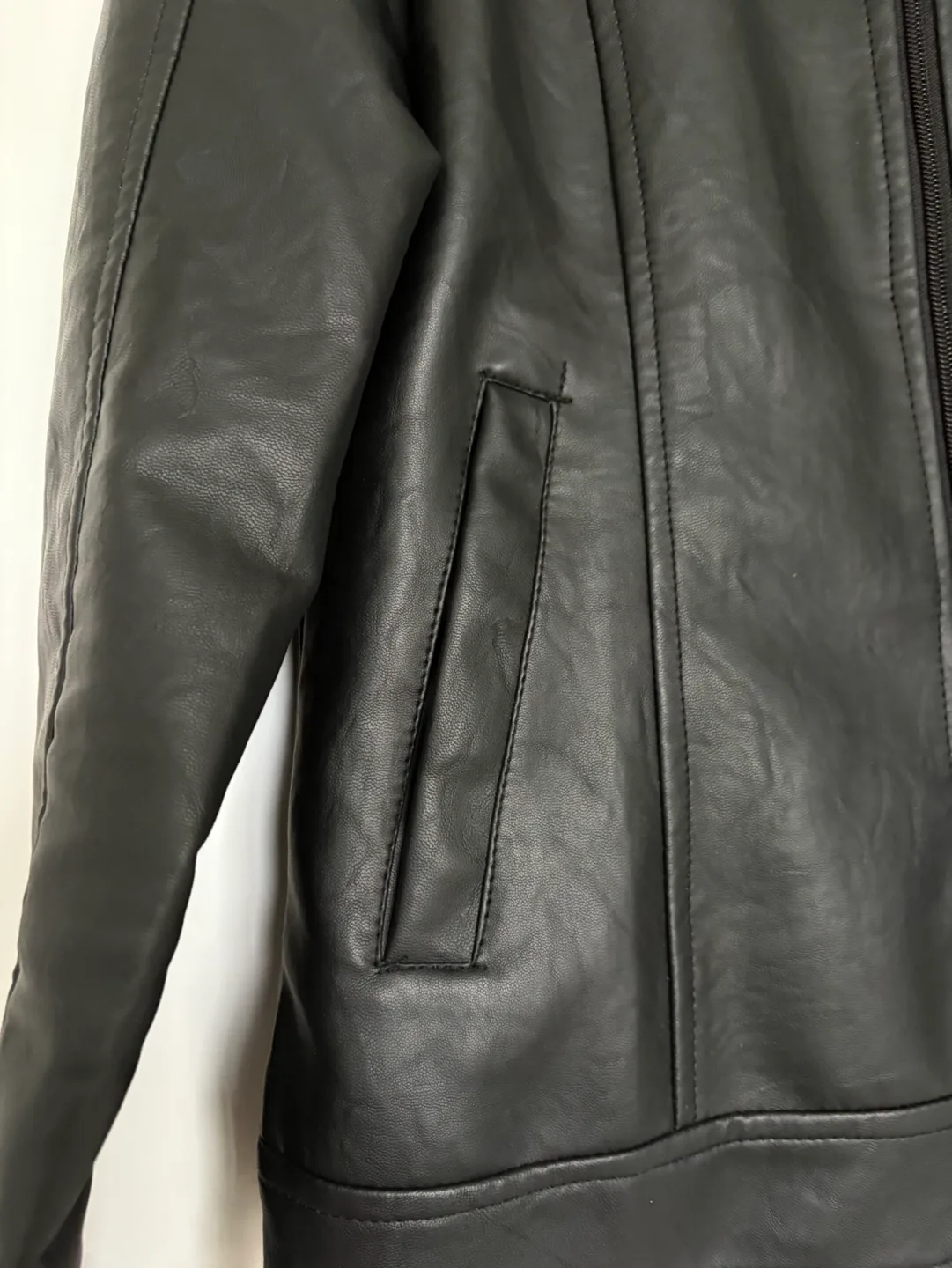 Black BV Gioielli Leather Jacket image indicator(3)