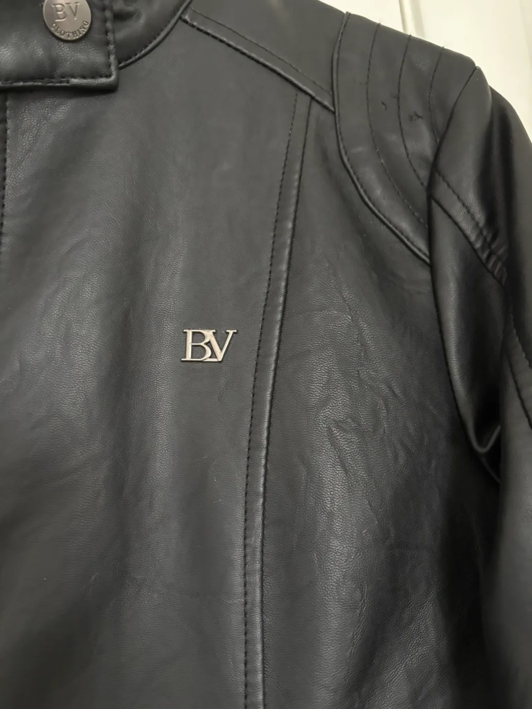 Black BV Gioielli Leather Jacket image indicator(2)