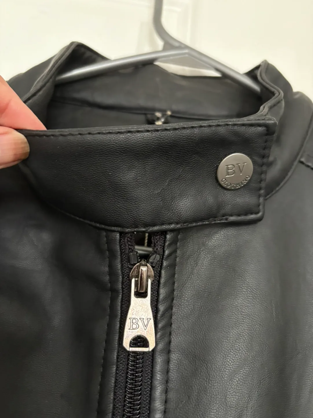 Black BV Gioielli Leather Jacket image indicator(6)