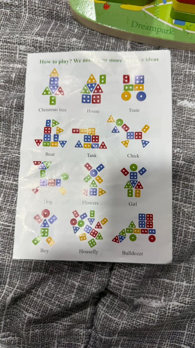 Dreampark Geometric Sorter Wooden Toy 12m+ image indicator(2)