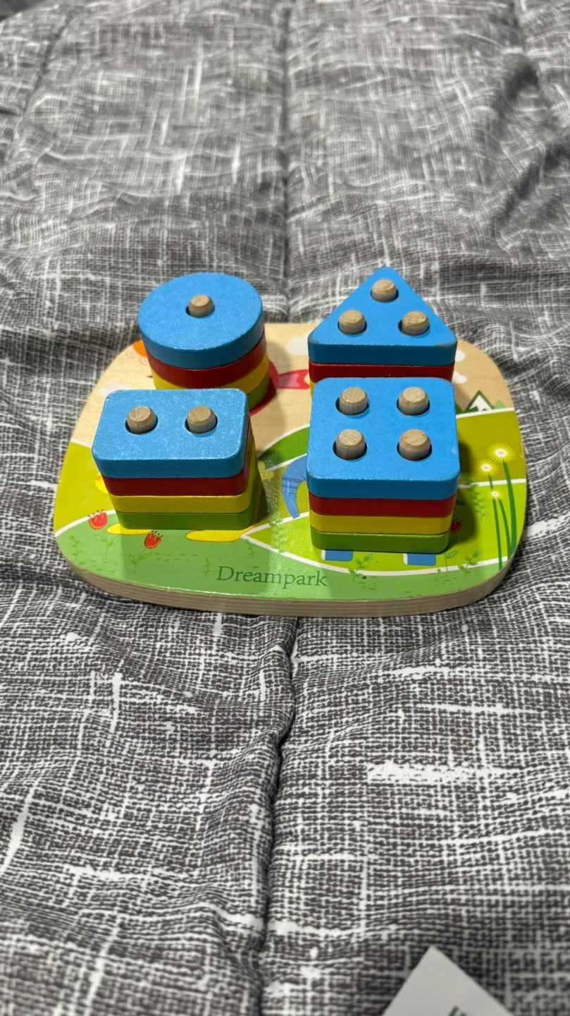 Dreampark Geometric Sorter Wooden Toy 12m+ image indicator(3)