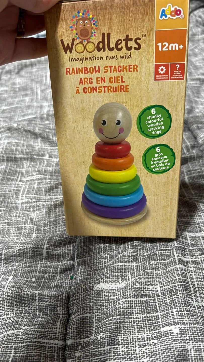 Woodlets Rainbow Stacker Toy - 12m+ image indicator(2)