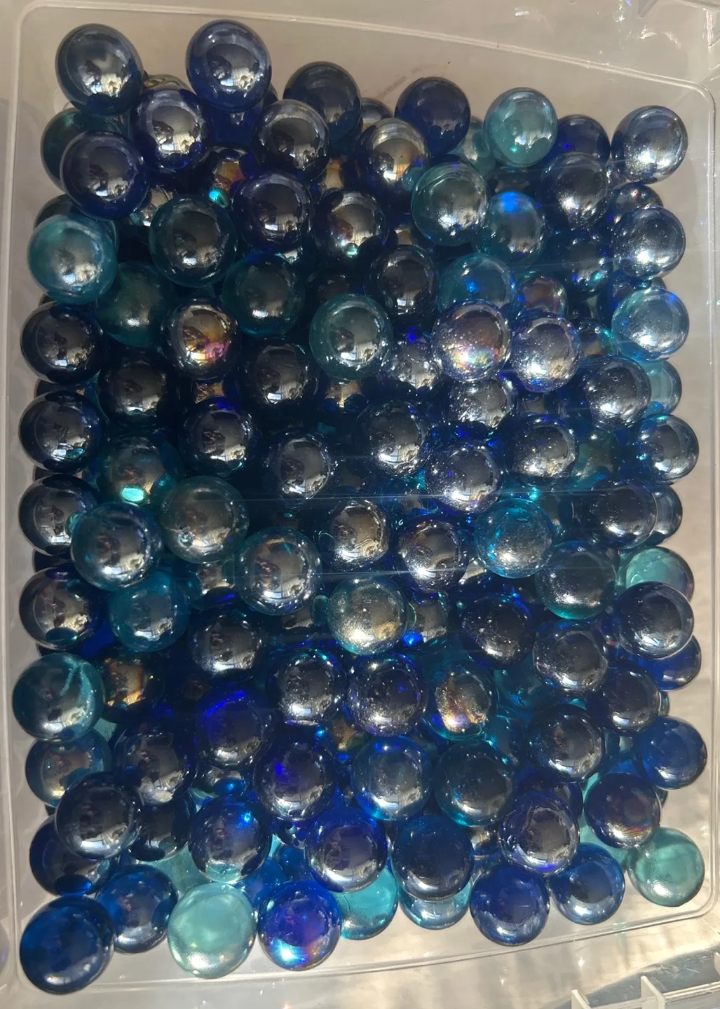 Glass Marbles in Various shades of Blue image indicator(2)