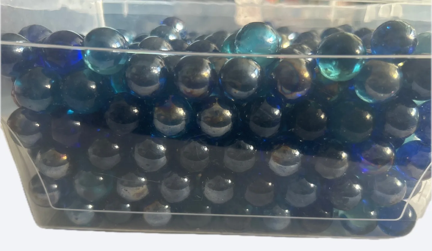 Glass Marbles in Various shades of Blue image indicator(3)