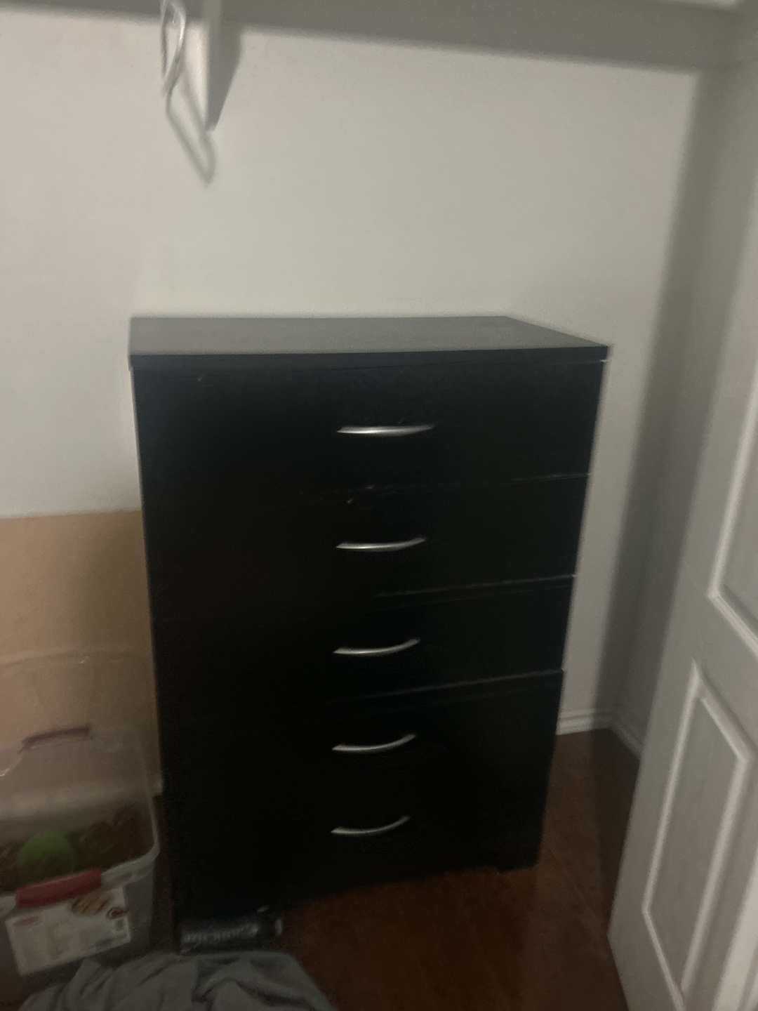 Black 5-Drawer Chest