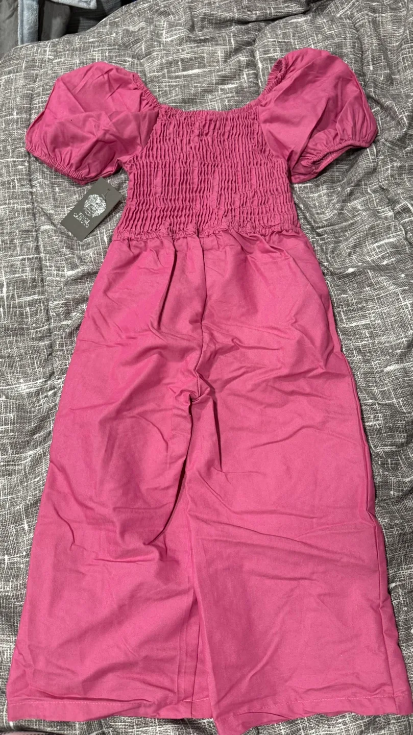 Vince Camuto Pink Wide Leg Jumpsuit Size 6 image indicator(2)