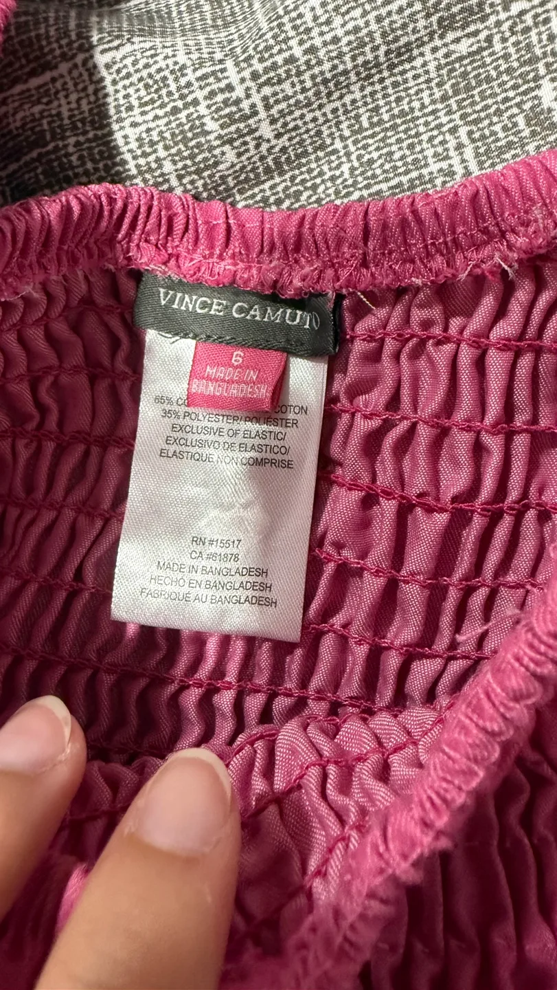 Vince Camuto Pink Wide Leg Jumpsuit Size 6 image indicator(3)