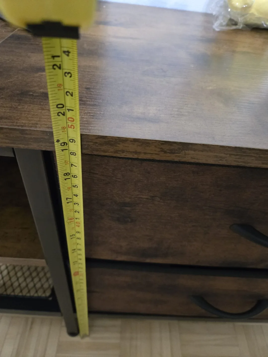 Rustic Brown TV Stand with Storage image indicator(4)