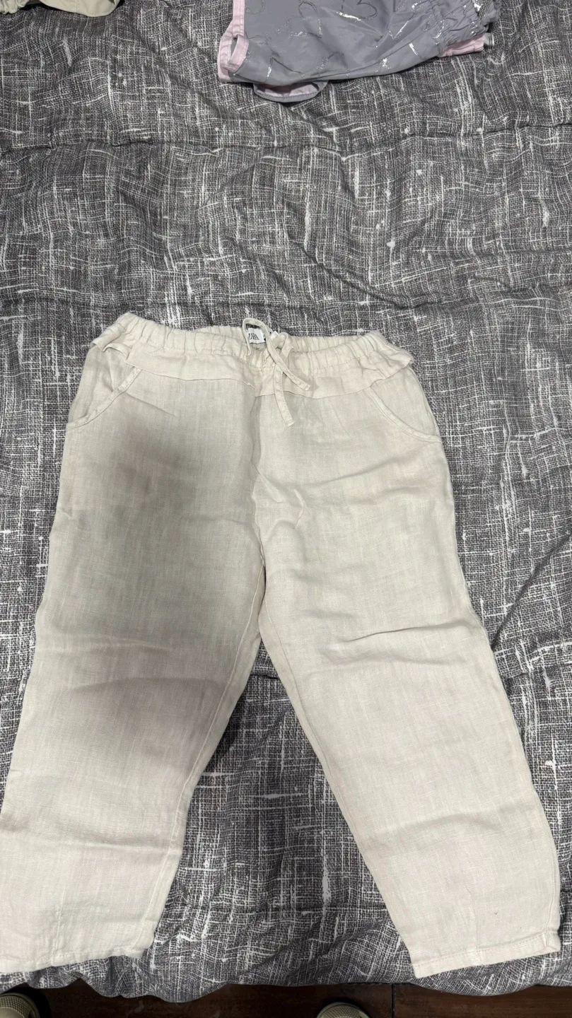 Zara Linen Pants & H&M Blouse Set (Size 3-4) image indicator(3)