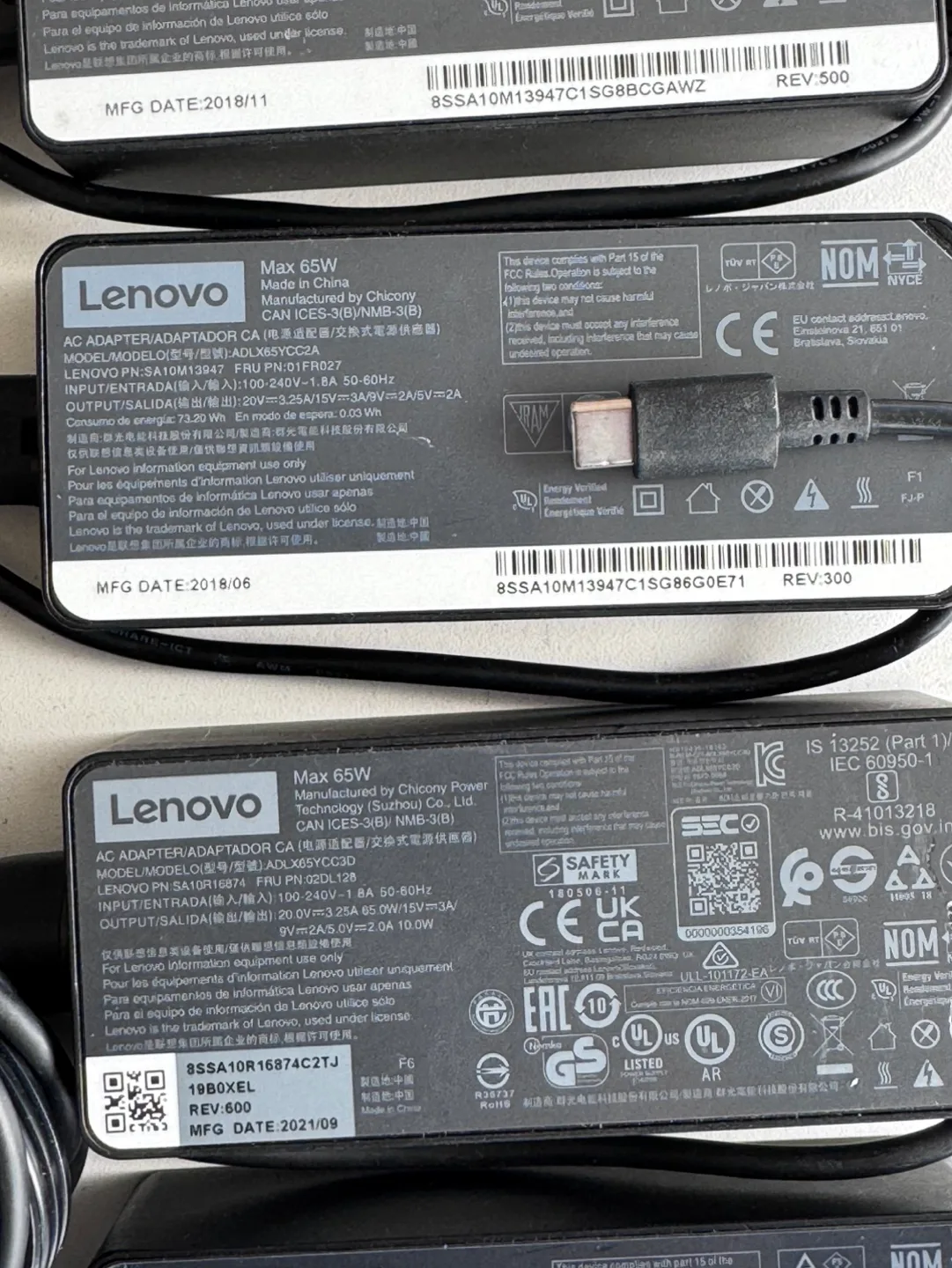 Lenovo ThinkPad Type C 65W Charger image indicator(2)