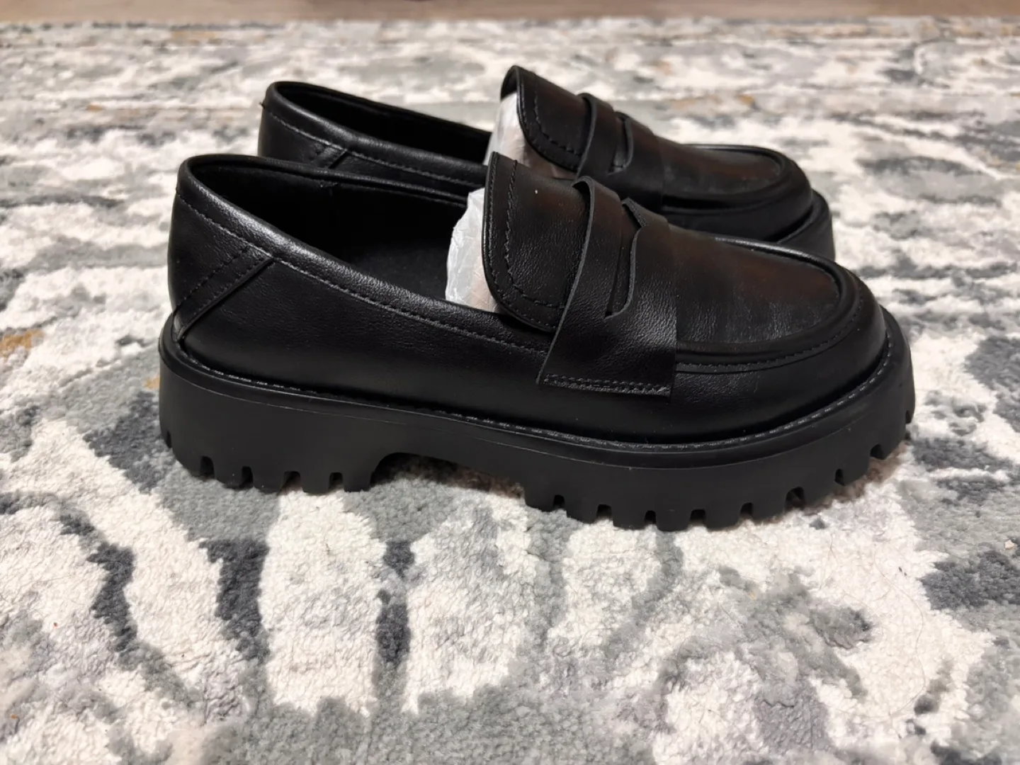 Black Platform Penny Loafers image indicator(2)