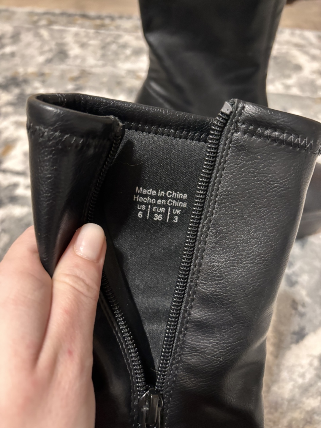 Black Platform Boots - Size 6 - photo 2